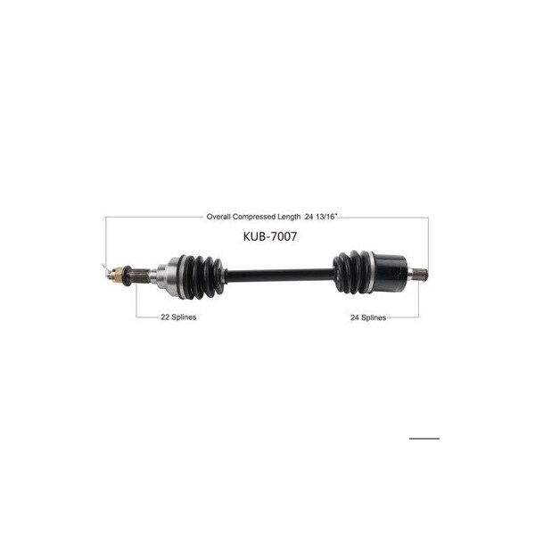 Wide Open OE Replacement CV Axle for KUBOTA REAR L/R RTV-X1140R/W 16-19 KUB-7007 - main
